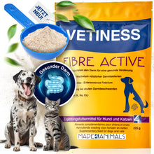Carica l&#39;immagine nel visualizzatore della galleria, Vetiness Fiber Active Probiotics - per una buona salute intestinale - Enterococcus Faecium - favorisce la crescita di batteri intestinali benefici
