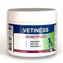 Carica l&#39;immagine nel visualizzatore della galleria, Vetiness Ohrenpads con Aloe Vera 100 dischetti
