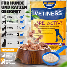Carica l&#39;immagine nel visualizzatore della galleria, Vetiness Fiber Active Probiotics - per una buona salute intestinale - Enterococcus Faecium - favorisce la crescita di batteri intestinali benefici

