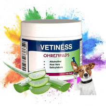 Carica l&#39;immagine nel visualizzatore della galleria, Vetiness Ohrenpads con Aloe Vera 100 dischetti

